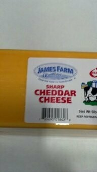 James Farm: Sharp Yellow Cheddar Cheese 5lb