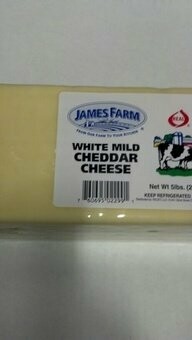 James Farm: White Mild Cheddar Cheese 5lb