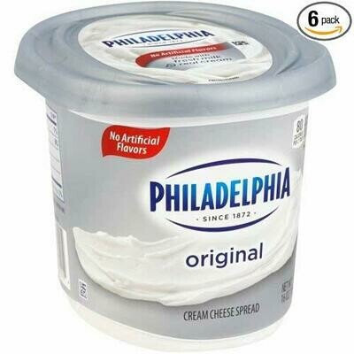 Philadelphia Original Full Fat Cream Cheese Spread, 1 Pound -- 6 Per Case