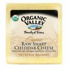 Organic Valley Organic Raw Sharp Cheddar Cheese, 8 Ounce