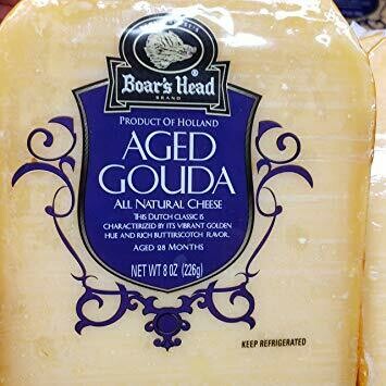 Boar&#39;s Head Product Of Holland Aged Gouda All Natural Cheese Aged Over 28 Months 8oz