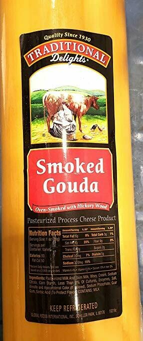 Traditional Delights Smoked Gouda Oven Smoked With Hickory Wood ~6lb
