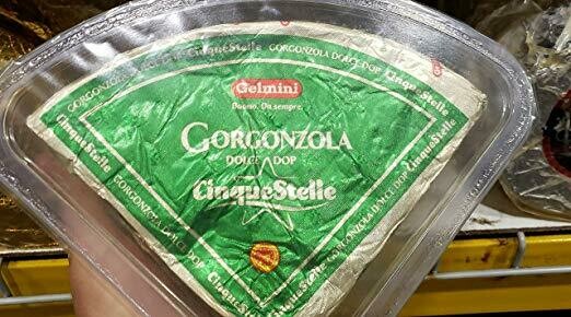 Gelmini Gorgonzola Dolce Dop Cinque Stelle Cheese ~3.2 To 3.4lb