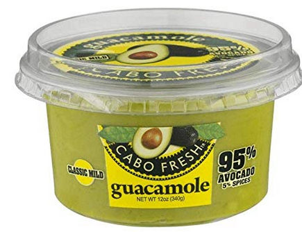 Guacamole Cabo Fresh Classic Mild  %95 avocado 12 oz