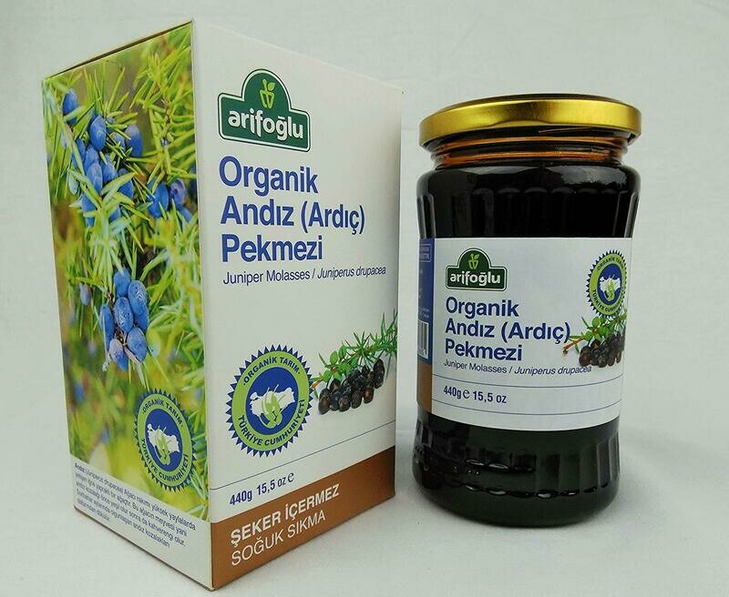 ARIFOGLU Organic Juniper (Andiz Pekmezi) Molasses 440g Pekmez
