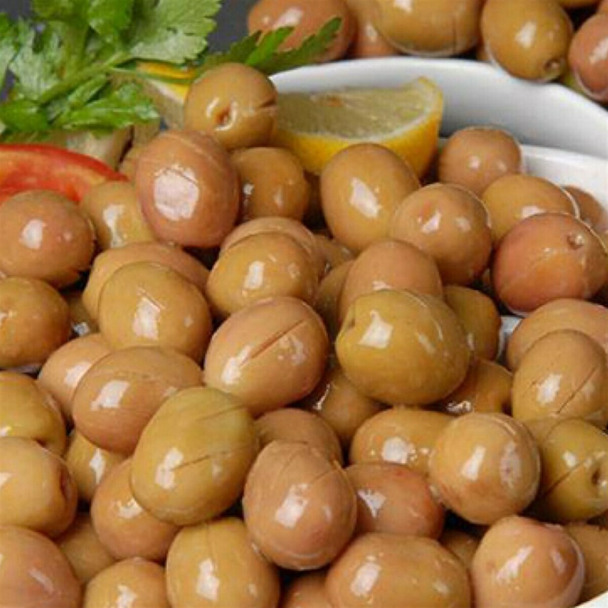 Royal Valley Green Olives Scratched Cizik Zeytin 500g In Brine
