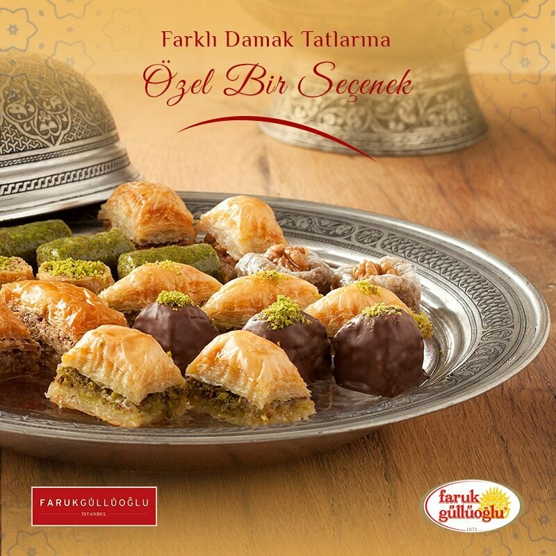 Faruk Gullu Gulluoglu Karisik Baklava / Mixed Baklava 1lb