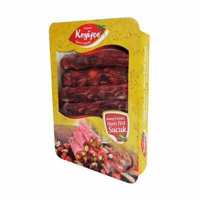 KEYIFCE Fistikli Fitil Lokum Narli - Delight With Pistachios Pomegranate 350g