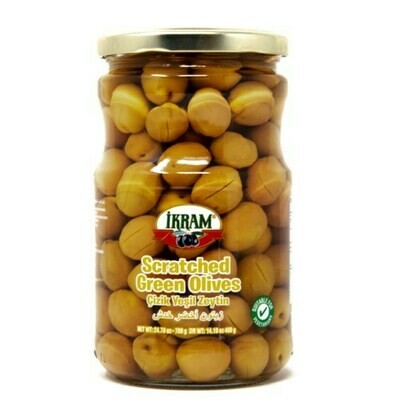 IKRAM Green Olives Scratched 700g