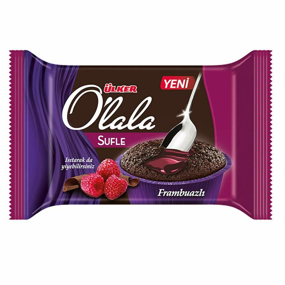 ULKER Olala Souffle With Raspberry (Ahudud -Frambuazli) Cake 70g