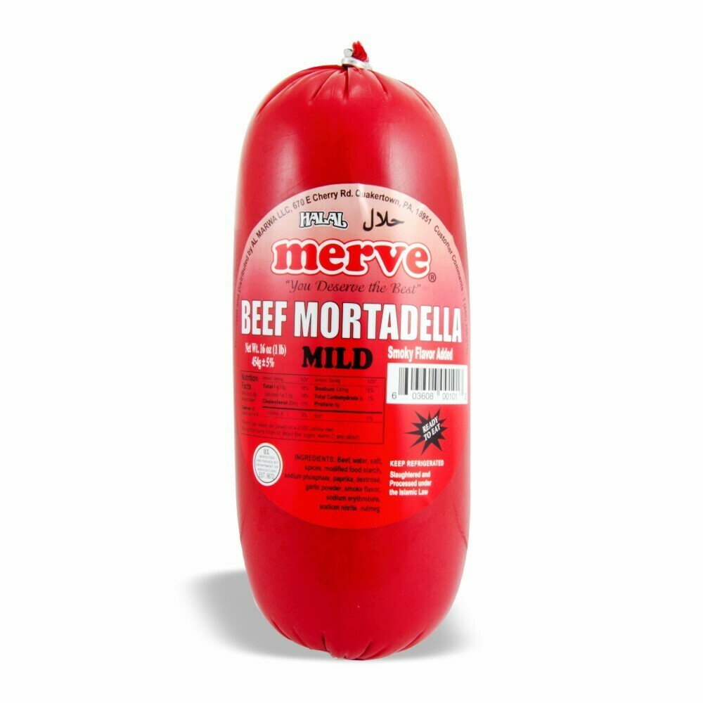 MERVE Halal Beef Mortadella 1lb