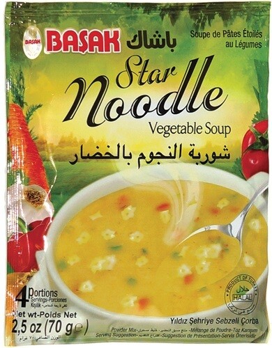 BASAK Vegetable Star Noodle Soup 75g