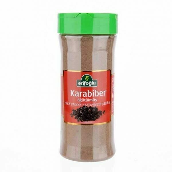 ARIFOGLU Ground Black Pepper Pet Jar 200g