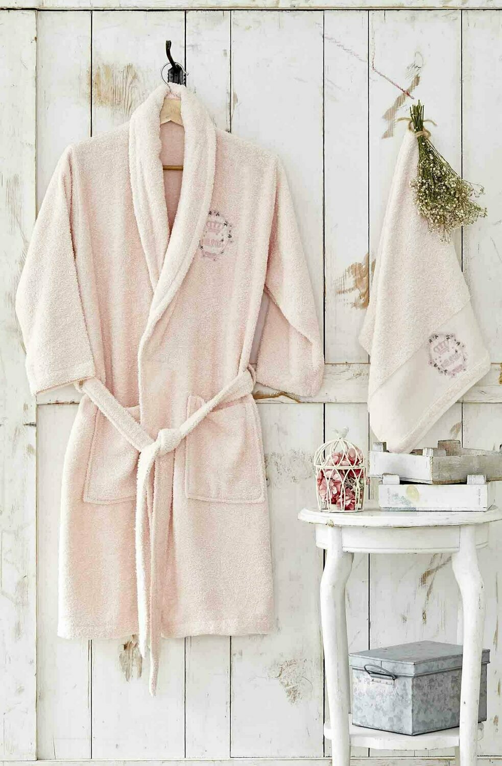 KARACA Home Crown Powder Young Bathrobe Set