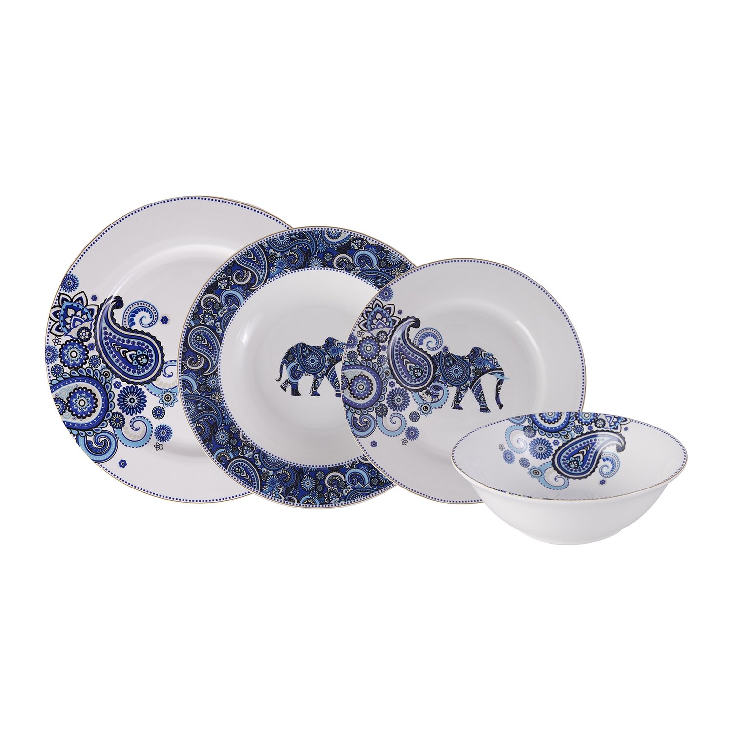KARACA Bangalore 24 Piece Dinner Set Fro 6 Man Dinnerware Set