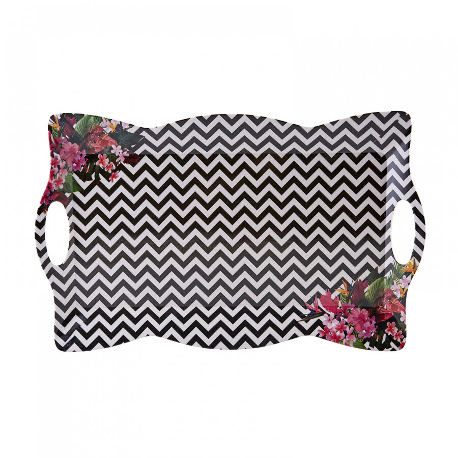 KARACA Black Lines Narrow Short Tray