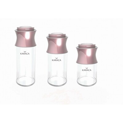 KARACA Rosegold Jar Set 3pcs L/m/s KARACA Rosegold Jar Set 3pcs L/m/s