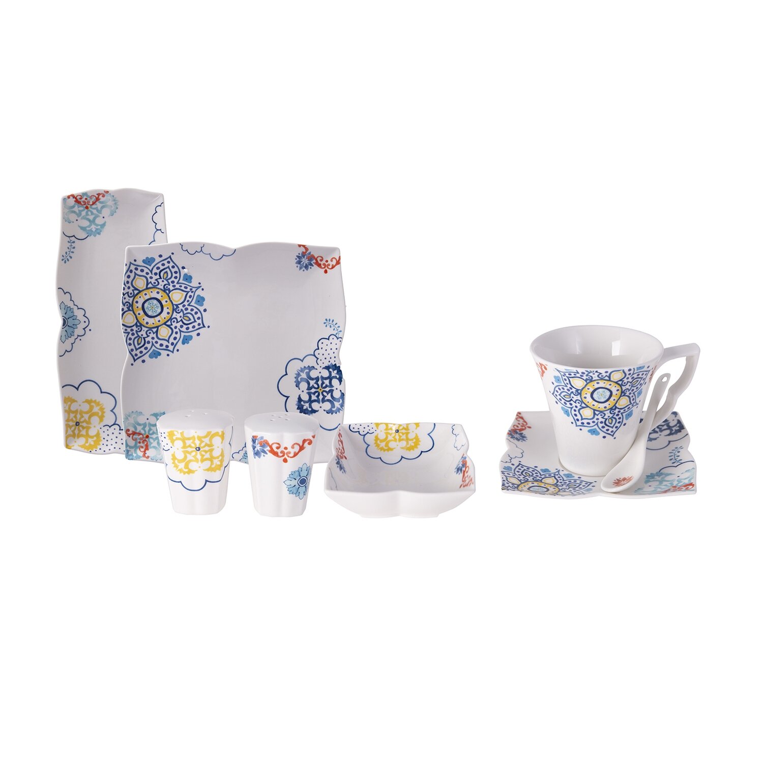 KARACA Monty 32 Pieces Breakfast Set Square