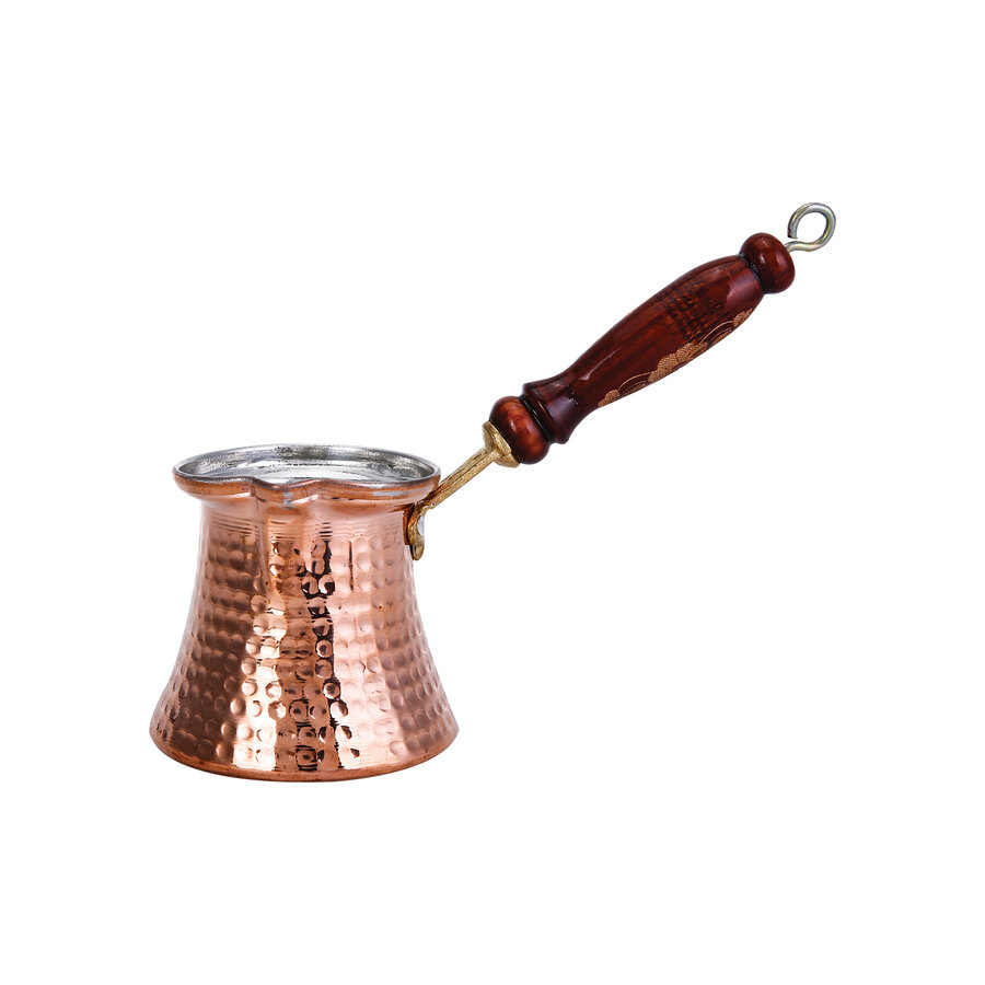 KARACA Nish Copper New Copper Turkish Mocha Pot Large Cezve