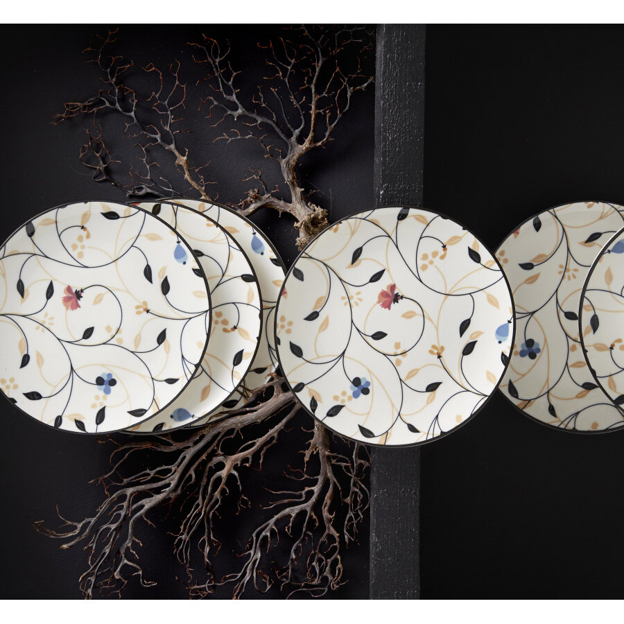 KARACA Florist 6Pieces Cake Set - Pasta Takimi