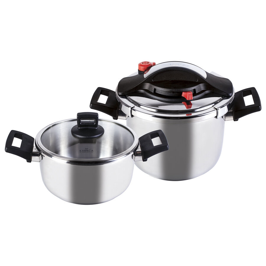 KARACA Vitola 4+6 Duduklu Tencere - Pressure Cooker Seti