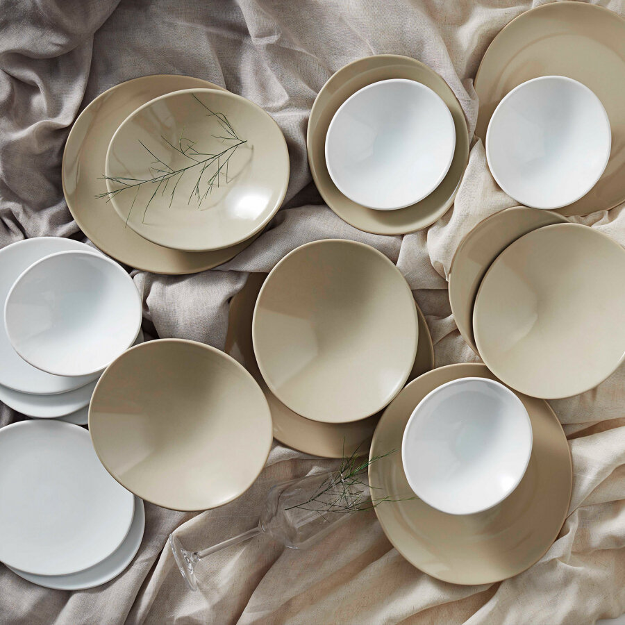 KARACA Yasu Bej 24 Pieces Dinnerware