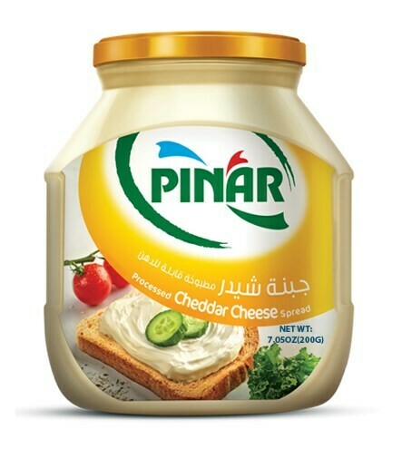 Pinar Spreadable Processed Cheddar Cheese 200g