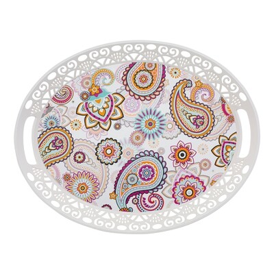 KARACA Bloomy Melamine Tray Tepsi KARACA Bloomy Melamine Tray Tepsi