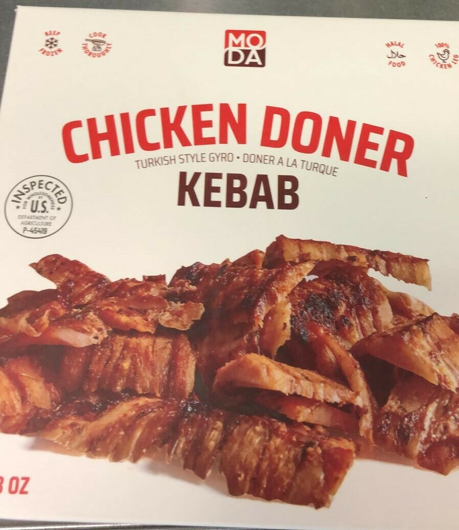 Moda Halal CHICKEN Doner gyro / Shawarma (8 oz)