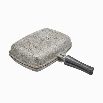 KARACA Dark Silver Bio Granit Double Tava Frying Pan 34cm
