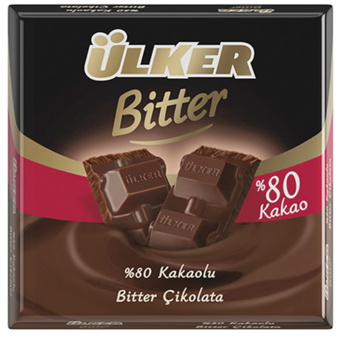 ULKER Bitter Chocolate Bars 80% 60g