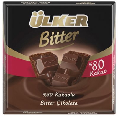ULKER Bitter Chocolate Bars 80% 60g