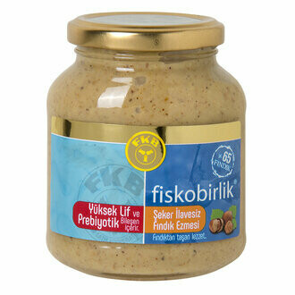 FISKOBIRLIK Hazelnut Paste No Sugar Added 300g Glass