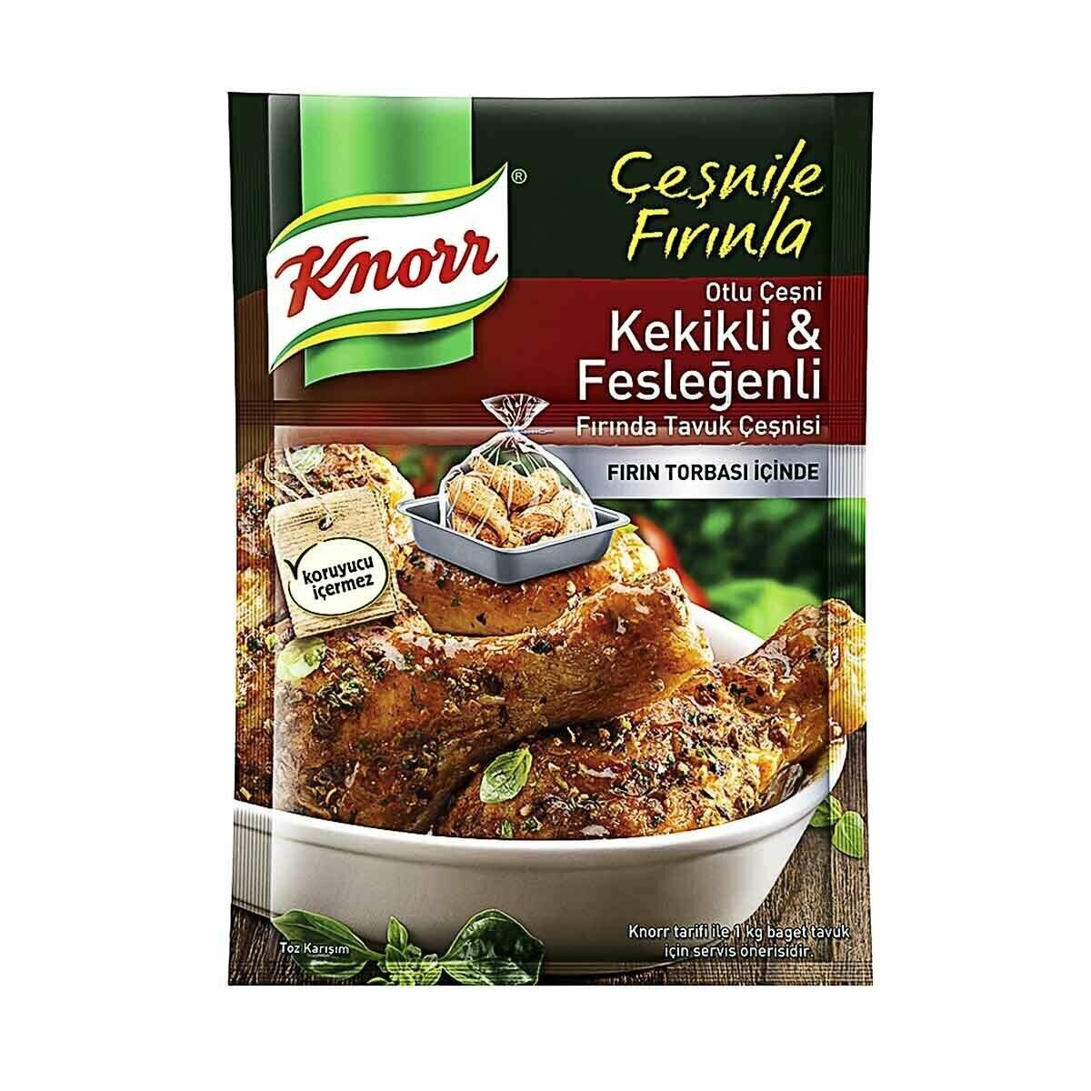 KNORR Kekikli Feslegenli Tavuk Cesni 29g Chicken Grill Mix With Thyme &amp; Basil