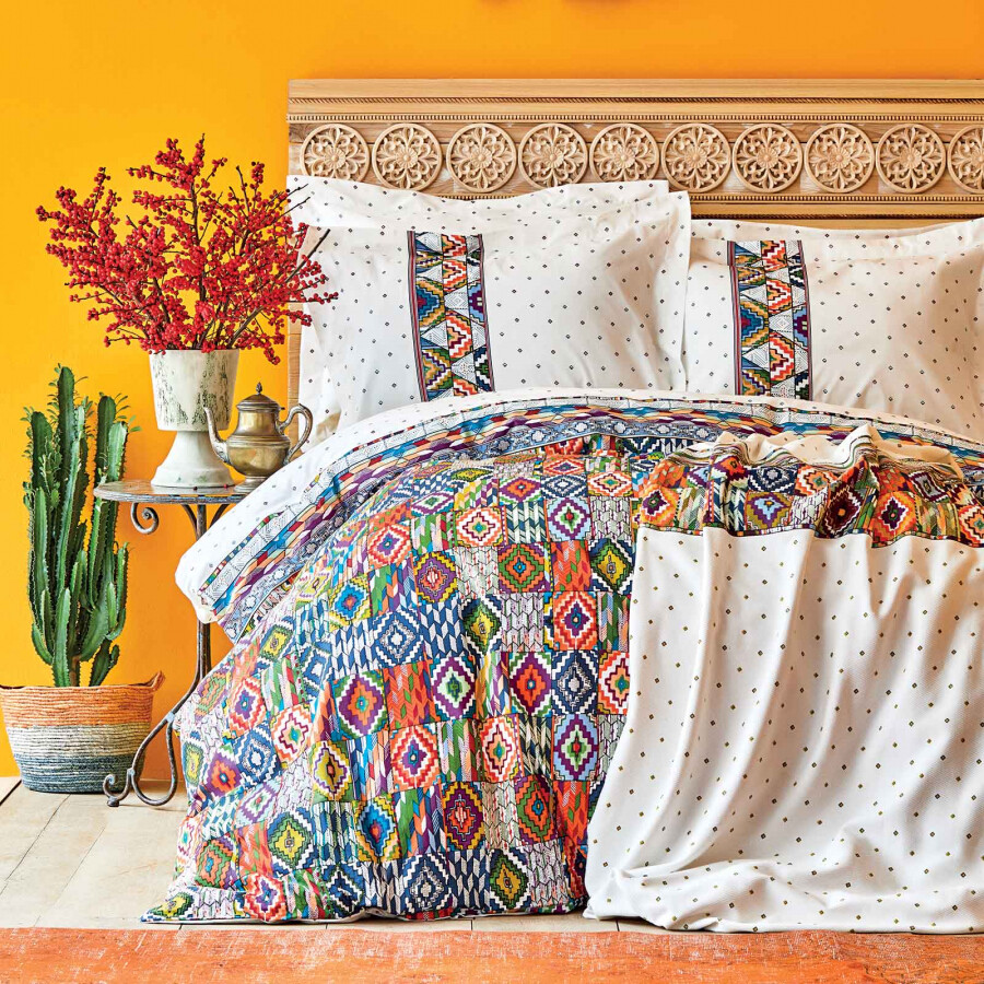 KARACA Home Morali Turuncu Orange 1 Person Pike Hediyeli Linens Set