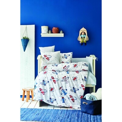 KARACA Home Airship Blue Cotton Baby Sleep Set - Bebek Uyku Seti