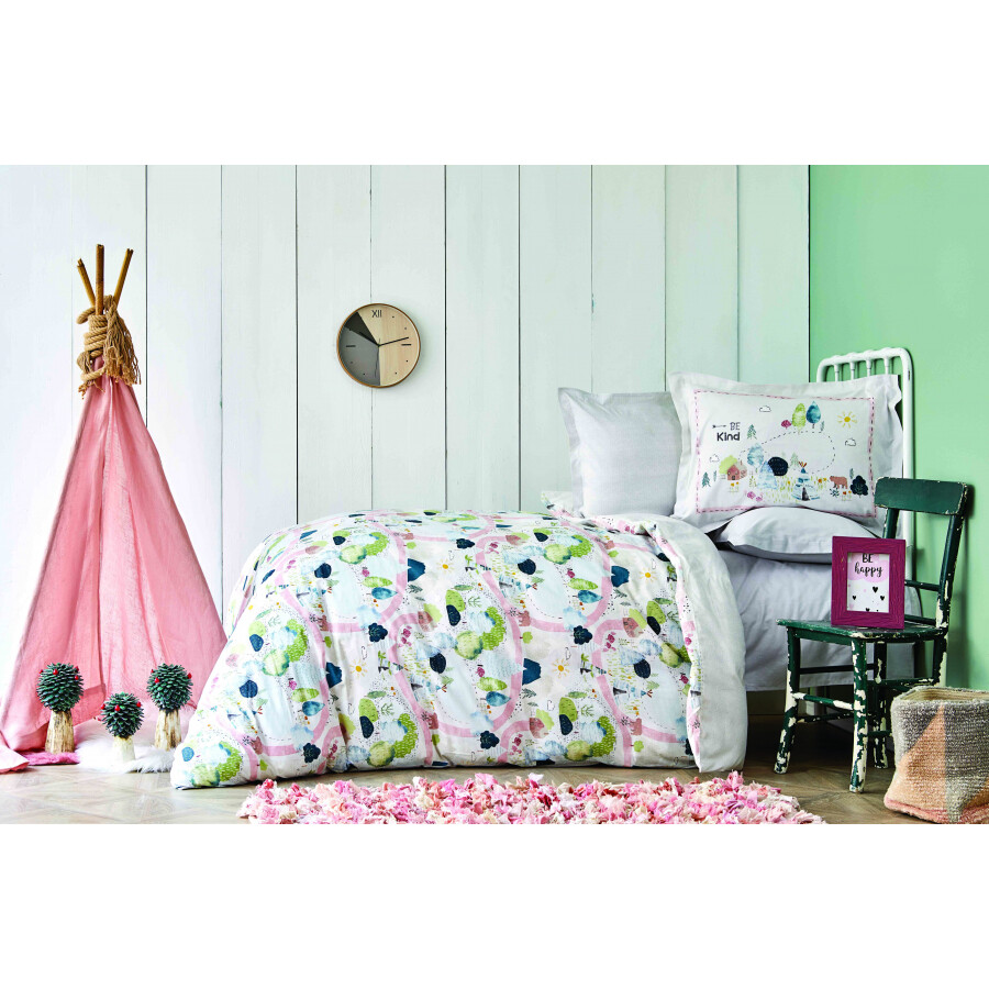 KARACA Home Forest Green Rnf Young Duvet Cover Set