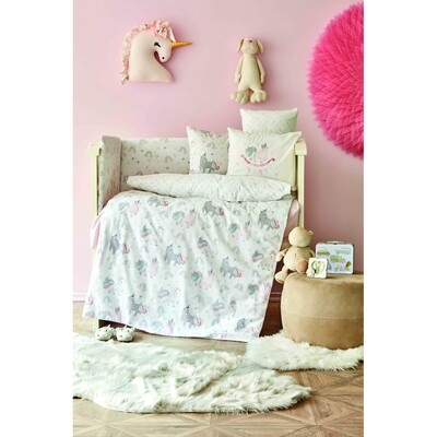 ​Karaca Home Digna Pink Cotton Baby Sleep Set
- BEBEK UYKU SETI