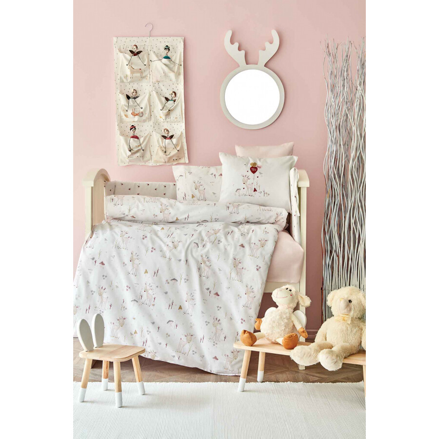 ​Karaca Home Doe Pink Cotton Baby Sleep Set
- BEBEK UYKU SETI