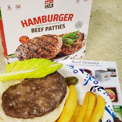 MODA Halal Beef Patties Burgers Hamburgers 16oz