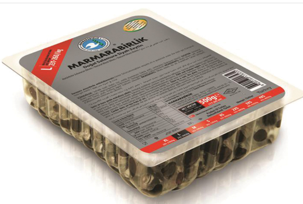 MB Marmara Birlik Gemlik Black Olives L Hiper 500g