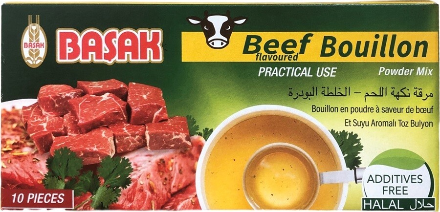 BASAK BEEF FLAVORED POWDER BOUILLON Bulyon 10 pcs Halal