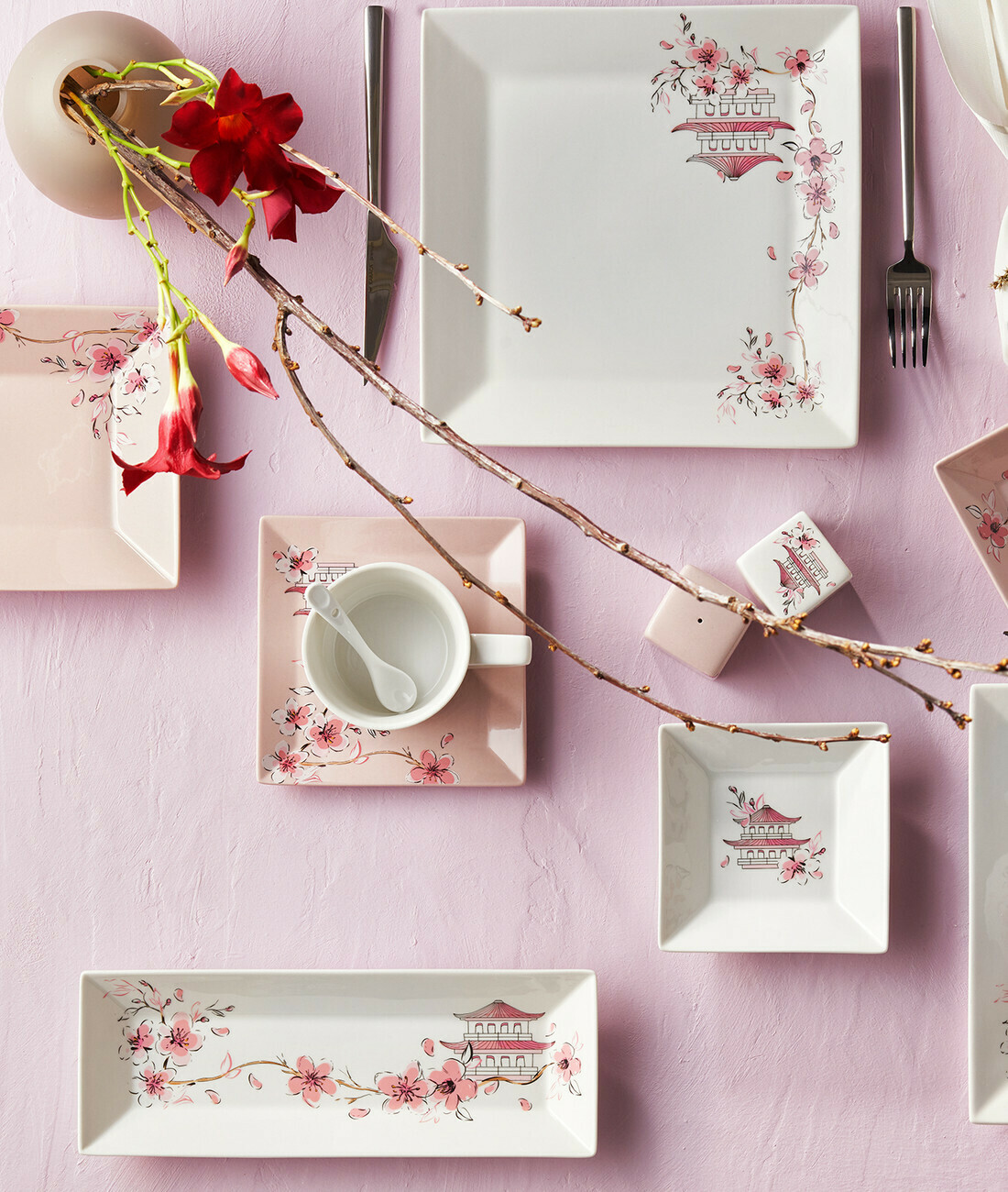 KARACA Minka 32 Piecesbreakfast Set Square