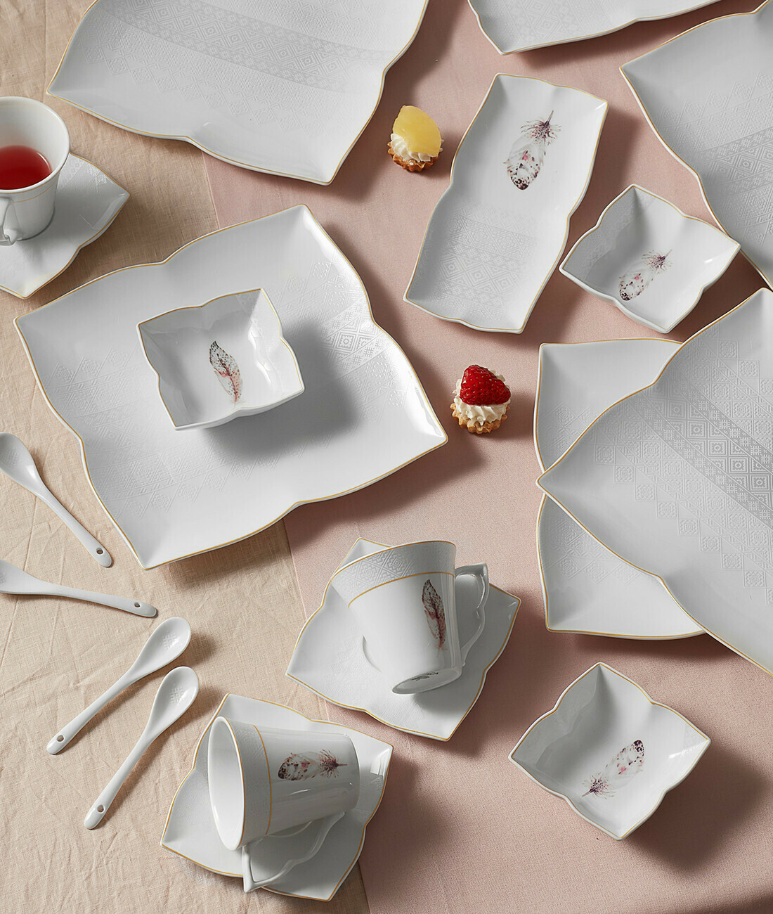 KARACA Boho 32 Piecesbreakfast Set Square