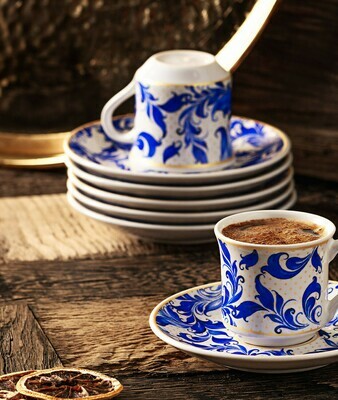OPEN BOX - APRICOT BEYLİK 6 PERSON COFFEE SET OPEN BOX - APRICOT BEYLİK 6 PERSON COFFEE SET