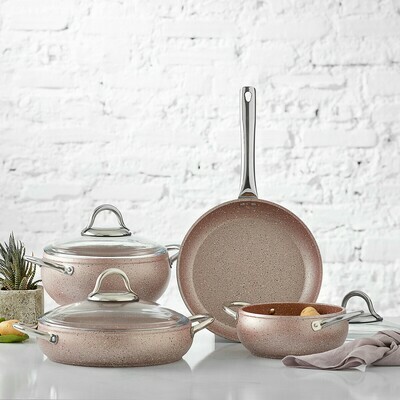 KARACA Avanos Rose Bio Granit 7 Pieces Set KARACA Avanos Rose Bio Granit 7 Pieces Set