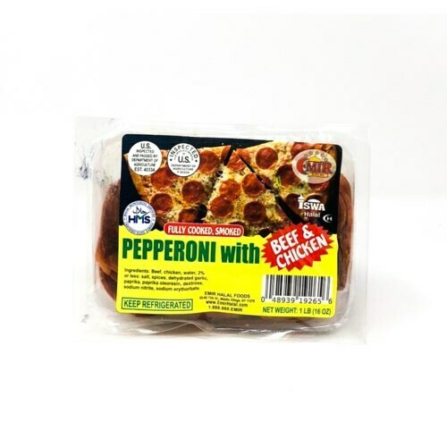 EMIR SLICED PEPPERONI WITH BEEF & CHICKEN 1LB