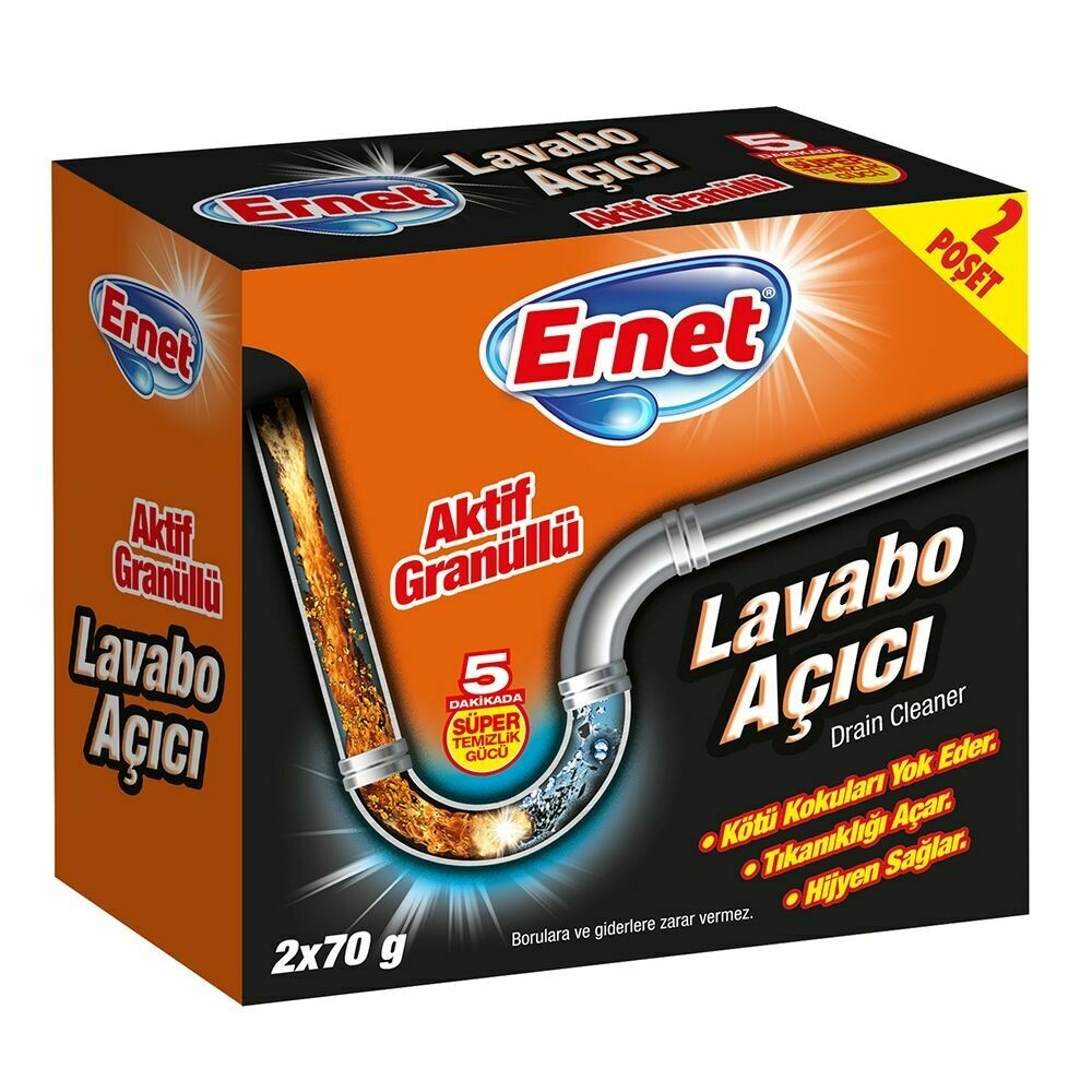 Ernet Lavabo Acici - Drain Opener 140gr