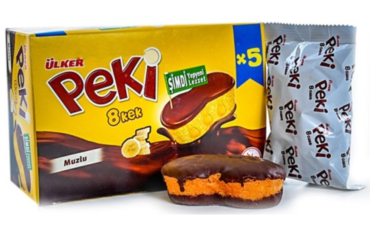 ULKER Peki 8 Cake Banana Chocolate 5pcs 210g