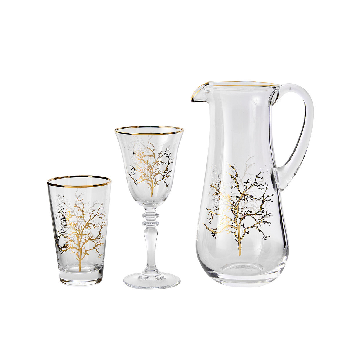 KARACA Autumn 25 Pieces Glass Set Gold